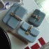 Valentino lock leather shoulder bag sky blue